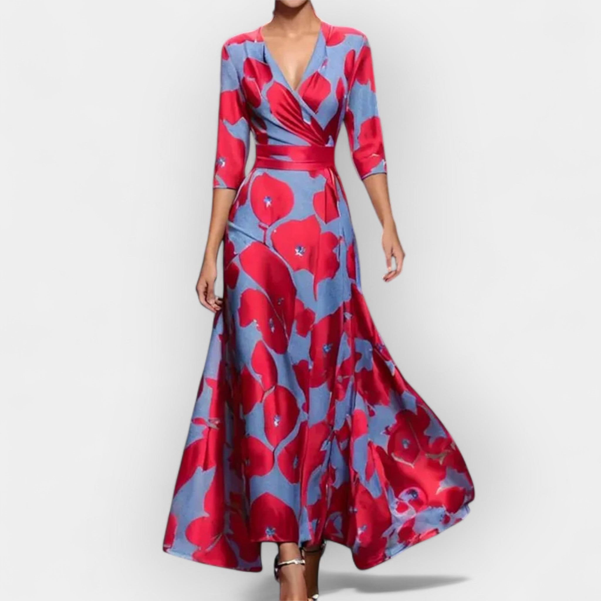 Damen Elegantes Maxikleid Sommer Floral