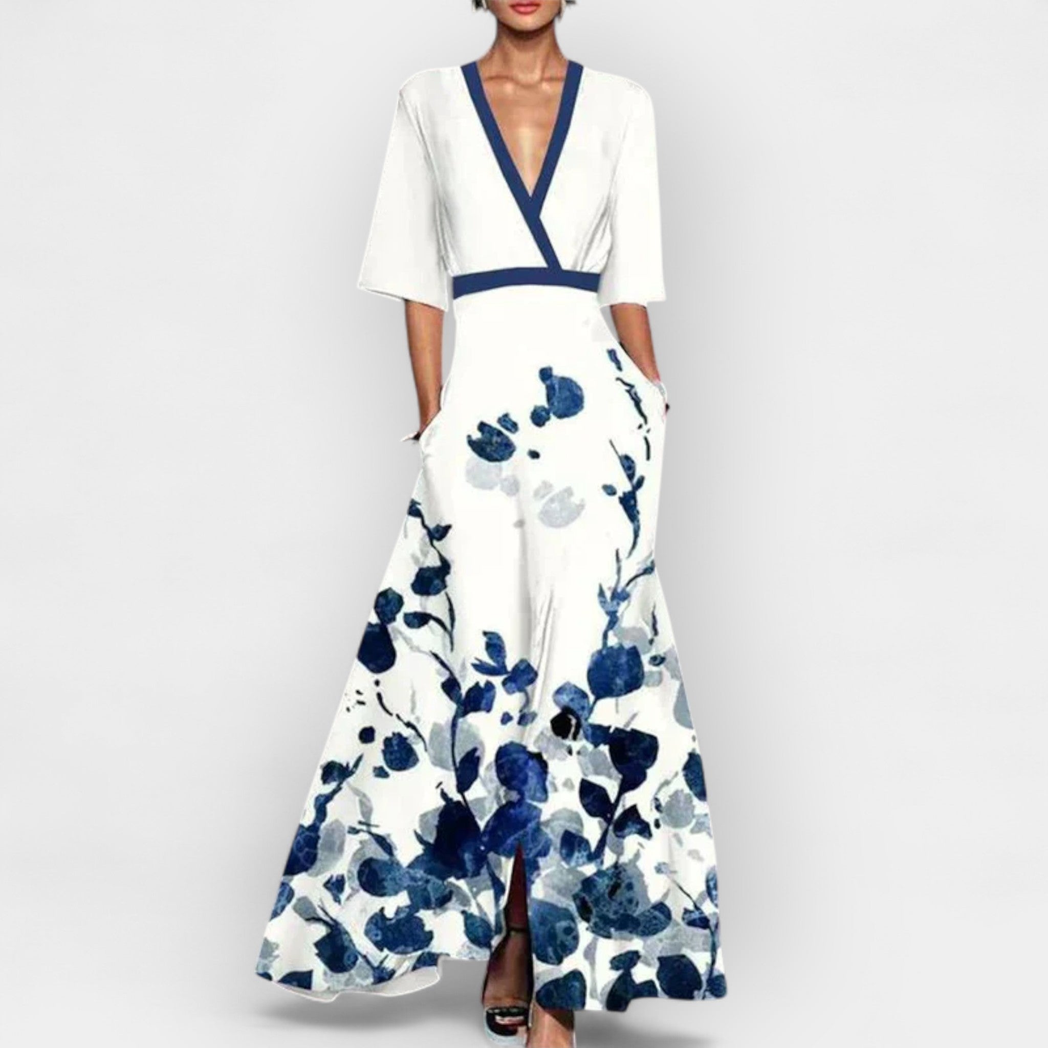 Damen Elegantes Maxikleid Sommer Floral