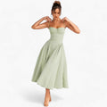 Abito midi elegante da donna per invitata a matrimonio
