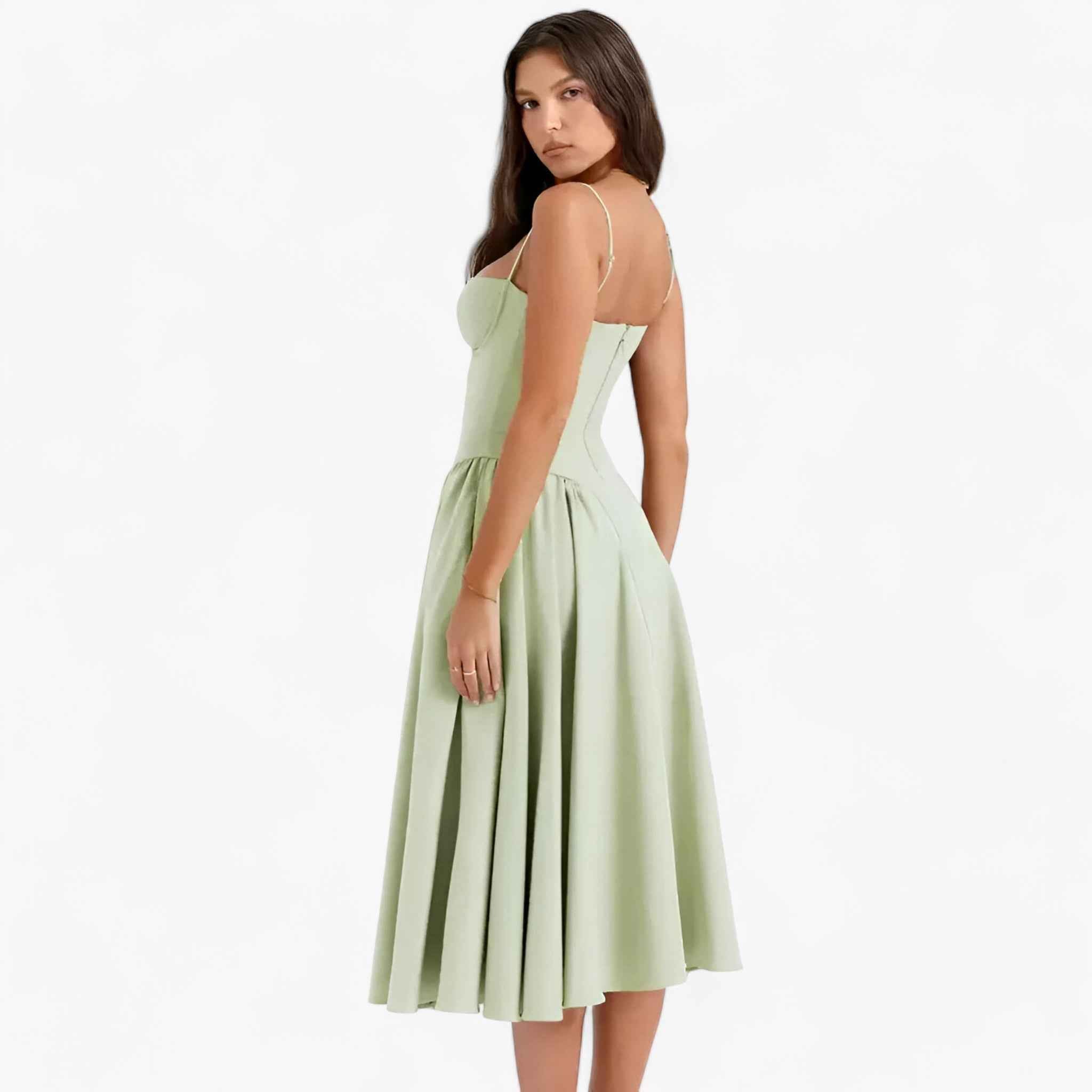 Damen Elegantes Midikleid für Hochzeitsgast 1