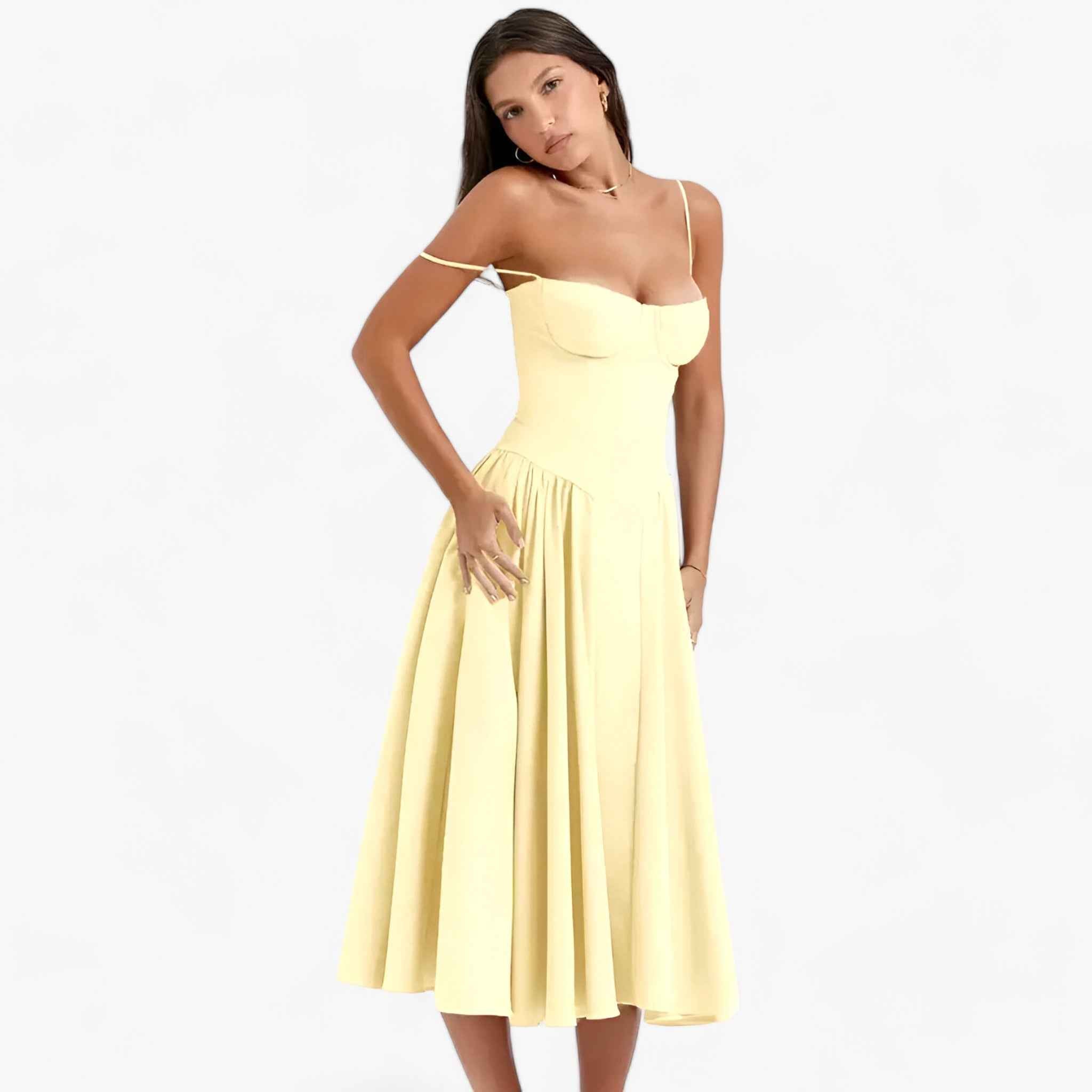 Damen Elegantes Midikleid für Hochzeitsgast 8