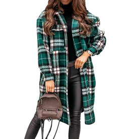 Damen Karierte Jacke für jeden Anlass 0