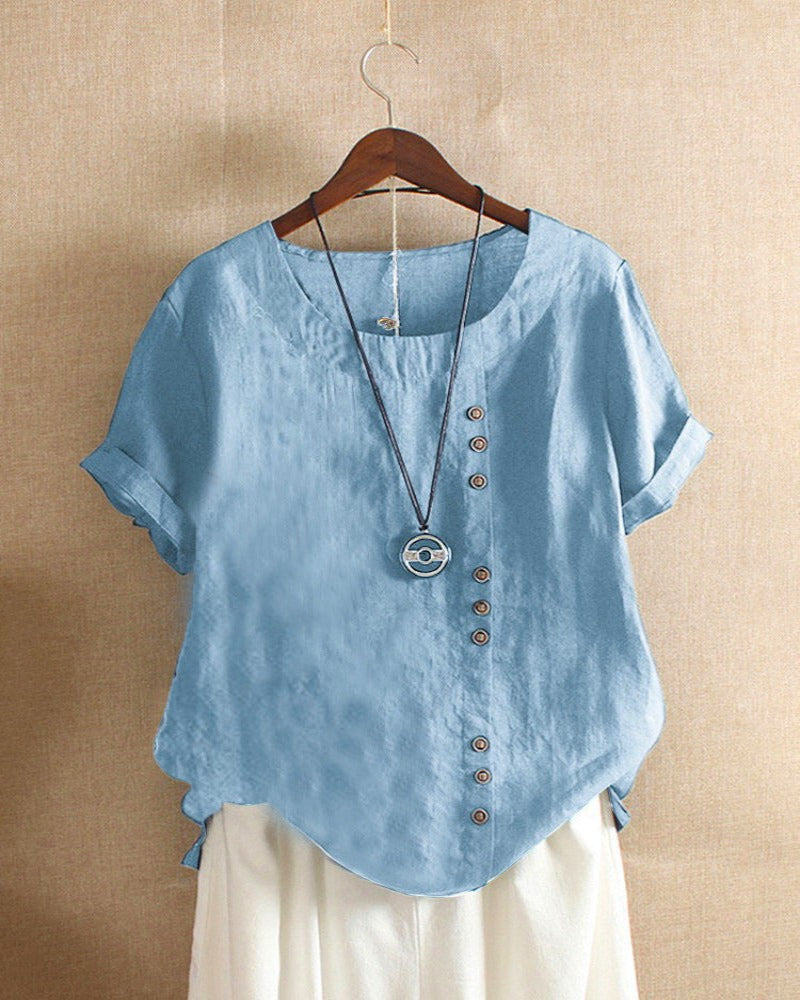 Damen Kurzarm-Bluse 0