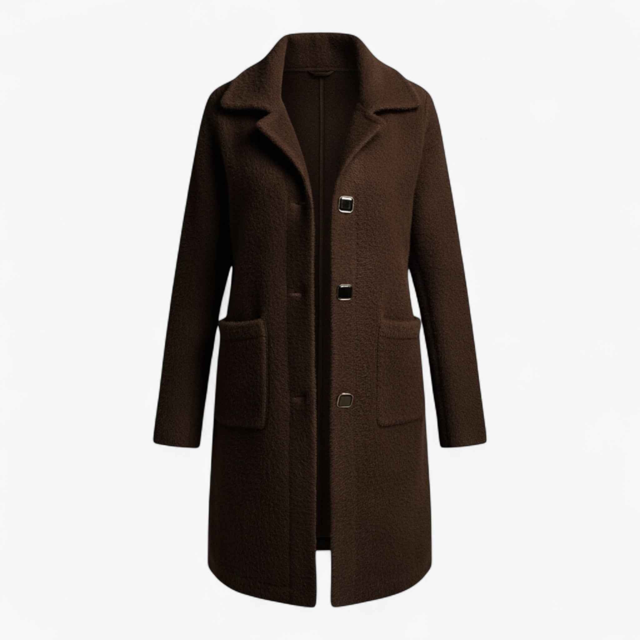 Liliosa | Damen Langer Wintermantel aus Wollmischung