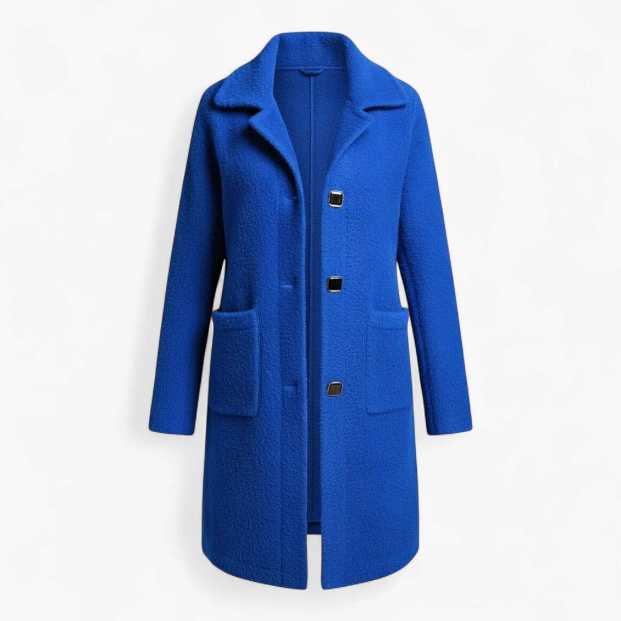 Liliosa | Damen Langer Wintermantel aus Wollmischung