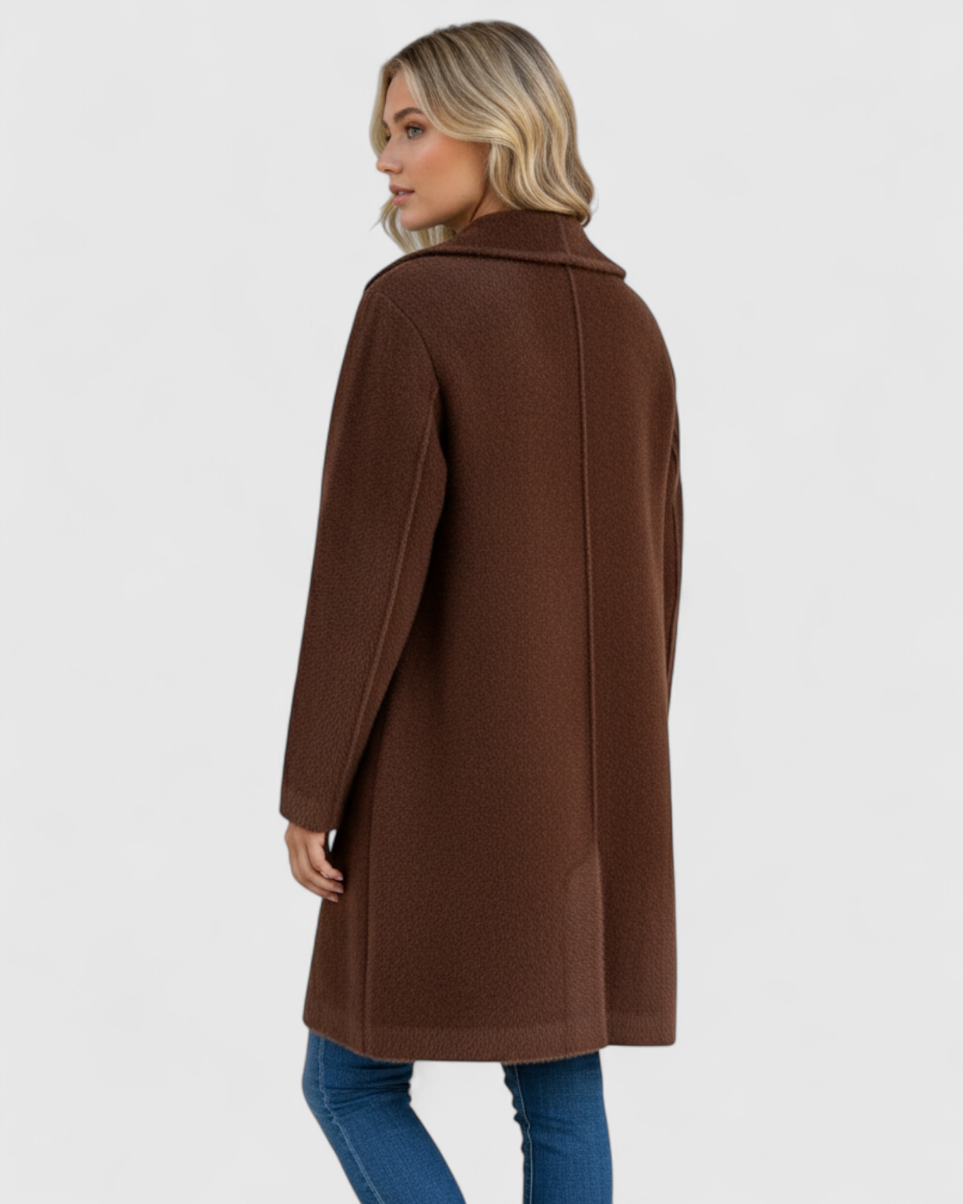 Liliosa | Damen Langer Wintermantel aus Wollmischung