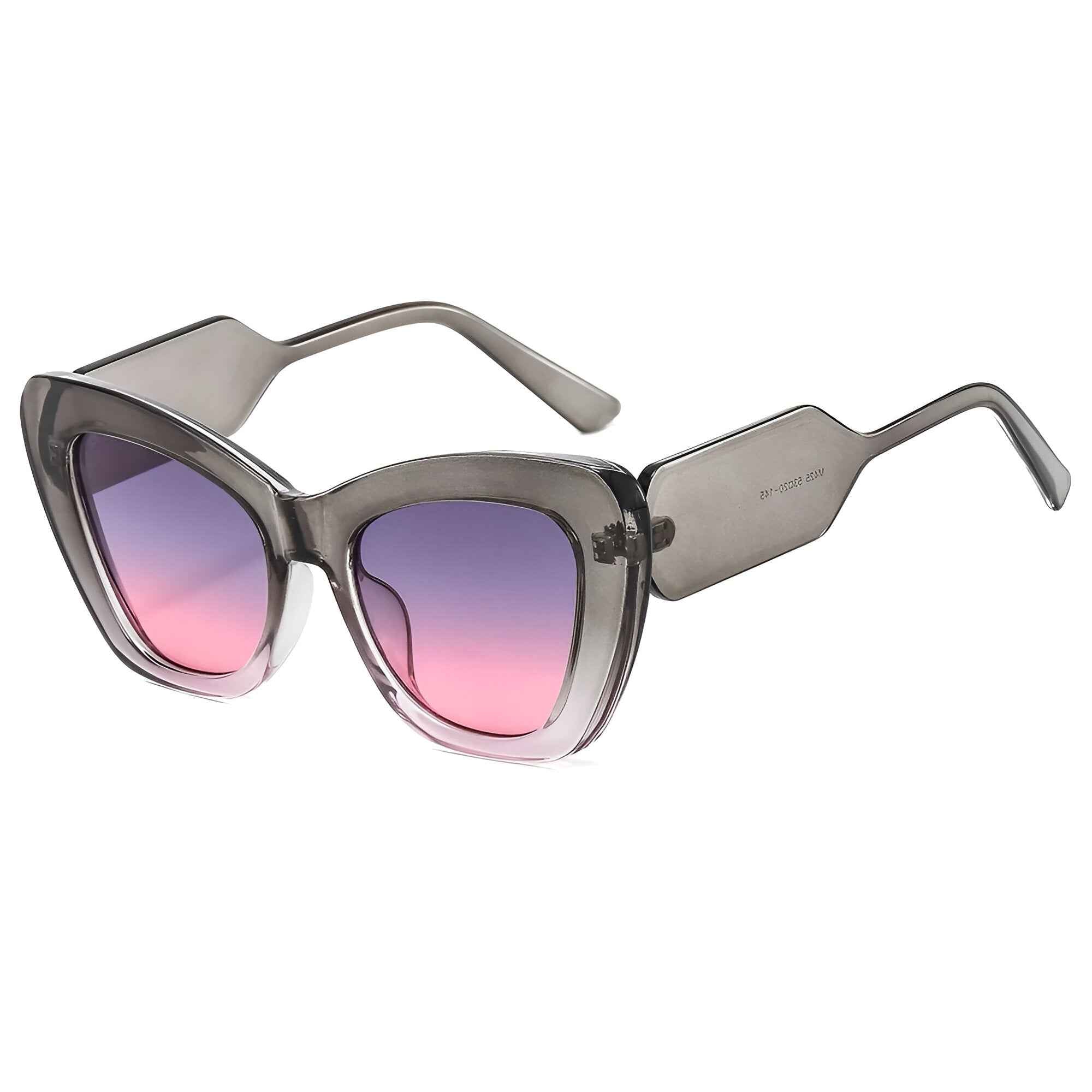 Melanie | Damen Oversize Katzenaugen Sonnenbrille mit UV400 Schutz