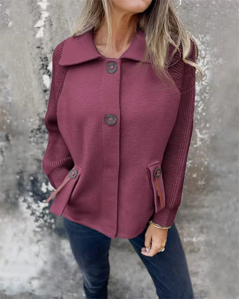 Damen Stehkragen Jacke für Herbst und Winter 4