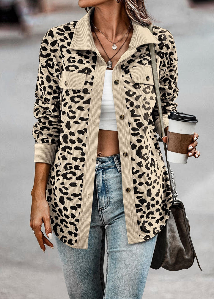 Damen Übergangsjacke im Leoprint 0