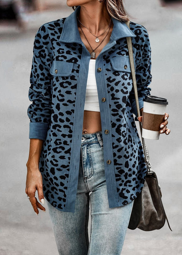 Damen Übergangsjacke im Leoprint 2