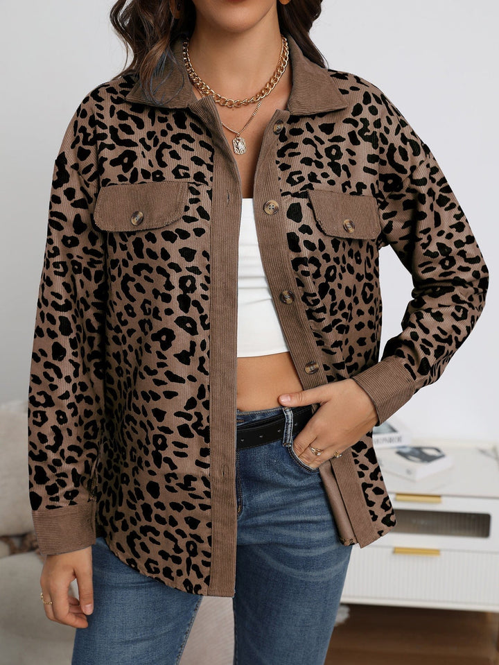 Damen Übergangsjacke im Leoprint 3