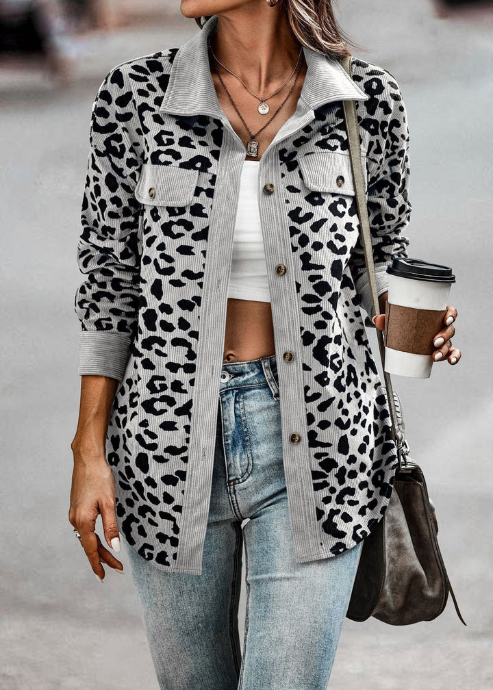 Damen Übergangsjacke im Leoprint 4