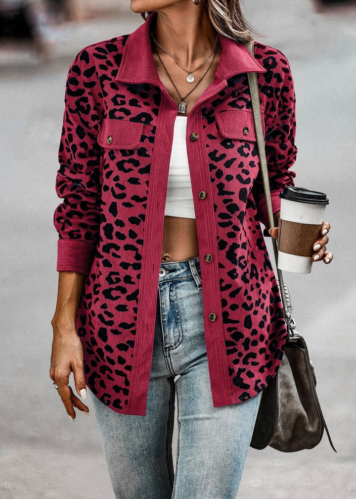 Damen Übergangsjacke im Leoprint 5
