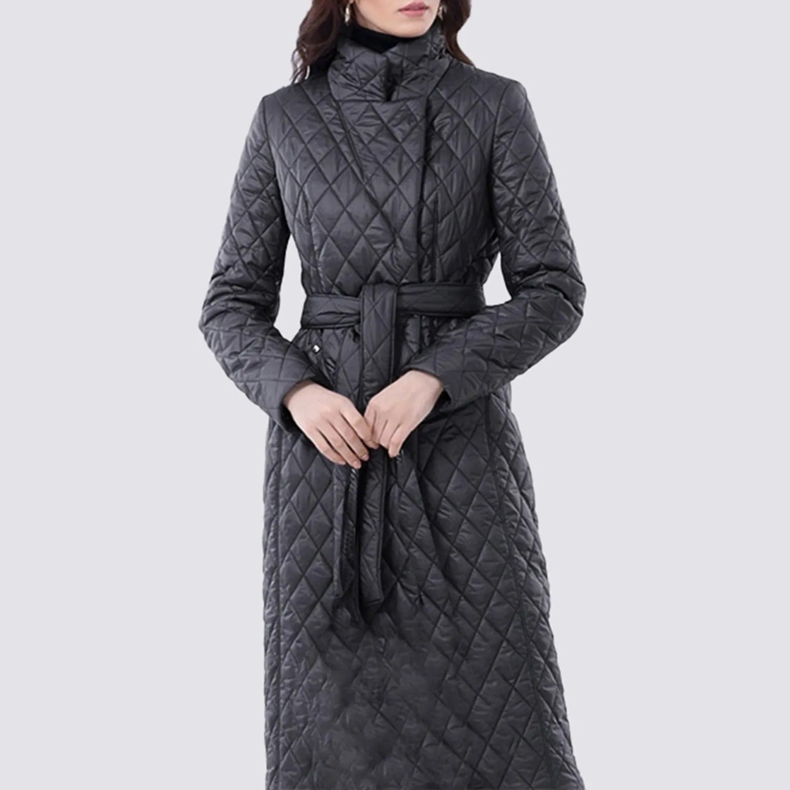 Damen Warme Daunenjacke aus Baumwolle 0