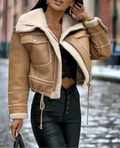 Cappotto impermeabile da donna per moto nero