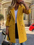 Cappotto invernale da donna con collo elegante