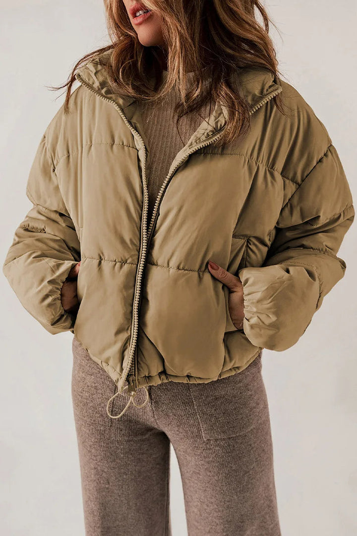 Damen Winterjacke mit Kapuze und Stil 1