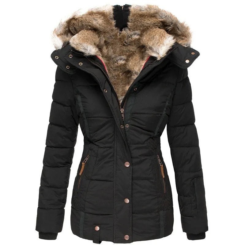 Damen Winterjacke mit Warmem Futter
