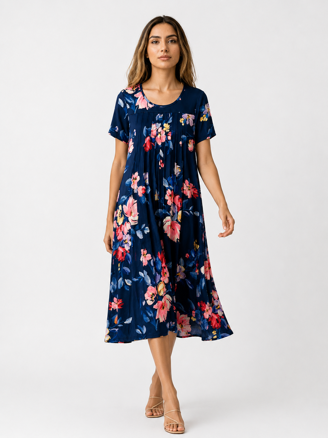 Maïa - Elegant og fint strikket blomsterkjole til alle anledninger