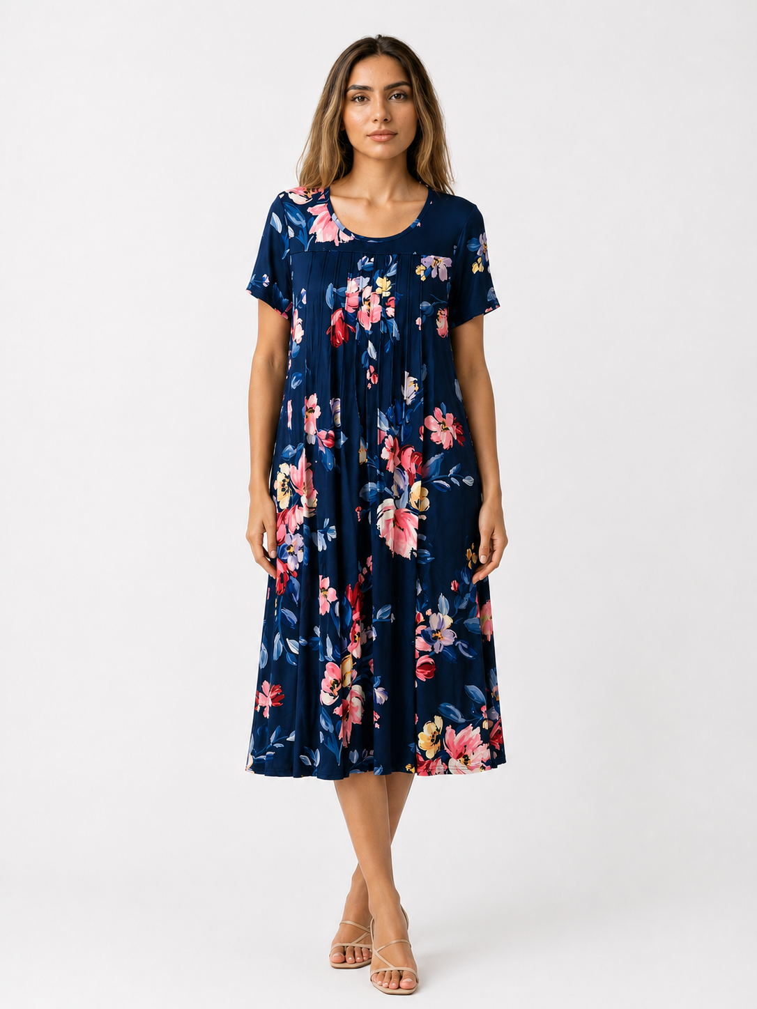 Maïa - Elegant og fint strikket blomsterkjole til alle anledninger