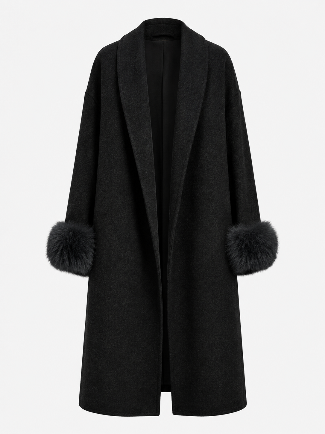 Manteau en laine marron élégant pour femmes