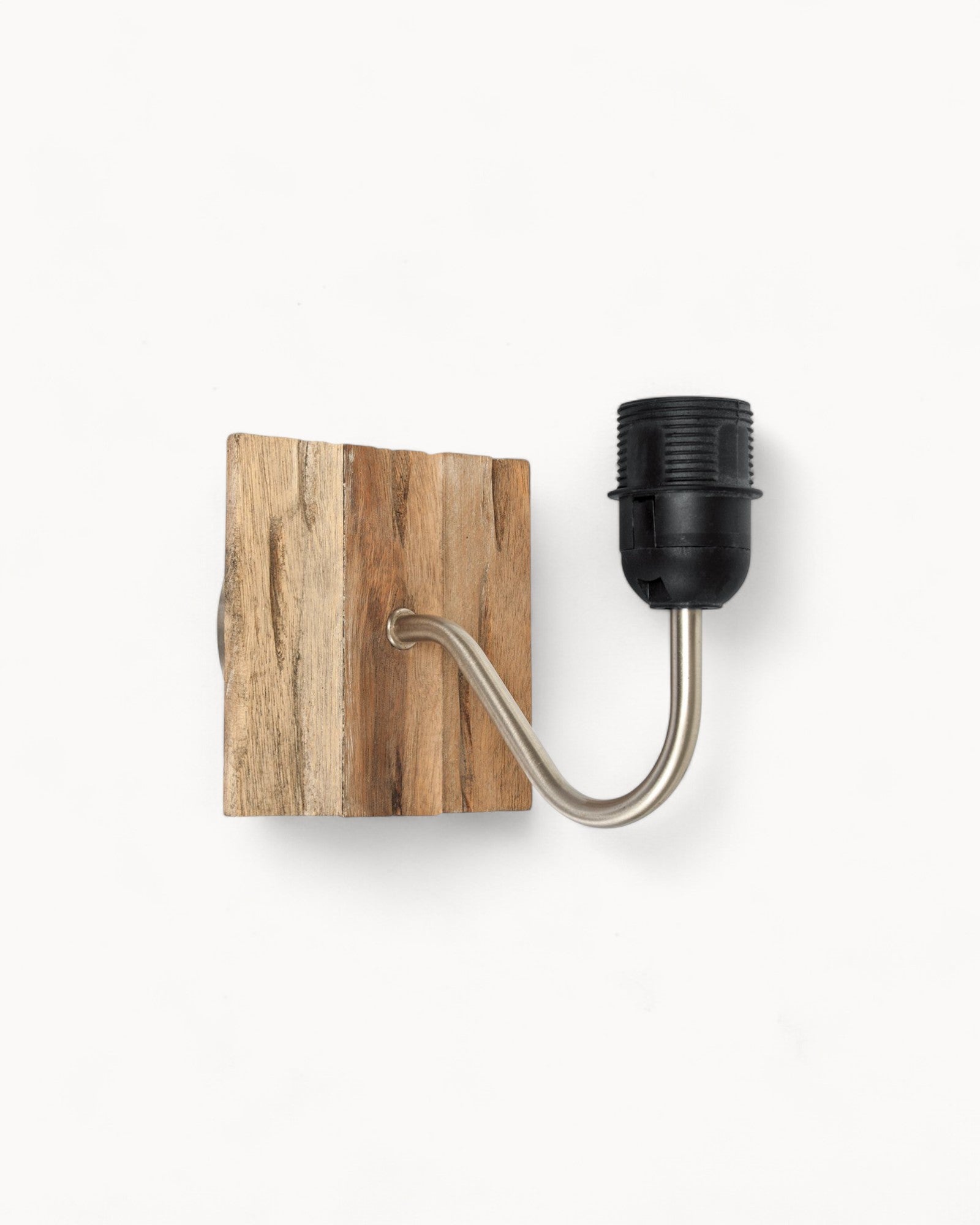Drift Glow E27 Lampe mit Schokoladen-Schirm 16 cm – Warmer Holz-Effekt – LED-kompatibel – Perfekt für Wohnzimmer oder Schlafzimmer