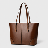 Vintage Leder Schultertasche Damen mit großem Fassungsvermögen