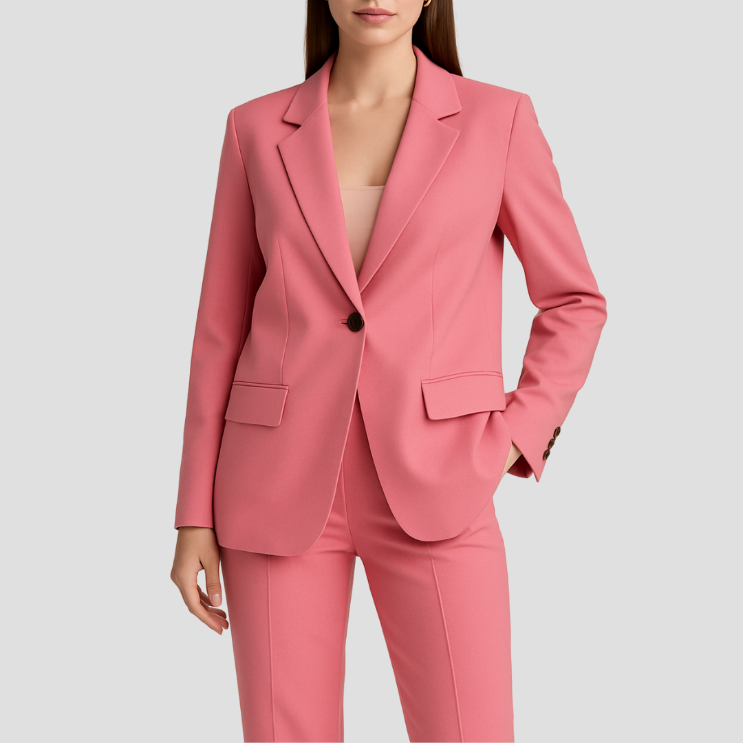 Evelyn | Damenanzug-Set mit elegantem Longblazer für einen stilvollen Look