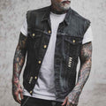Herren Jeansweste ärmellos - Lässiger Denim Streetwear Look