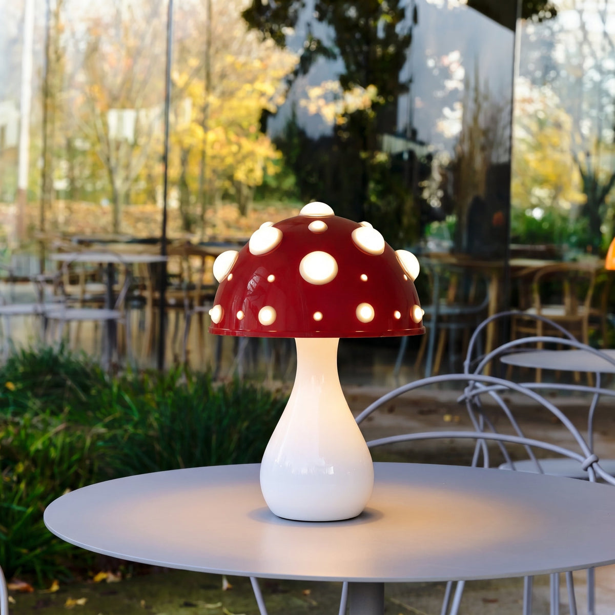 Pilz-Tischlampe - Modernes dimmbares Metalldesign