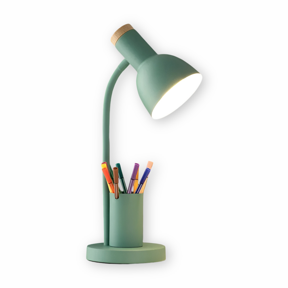 Cressida - Moderne LED-Tischlampe mit praktischem Stiftehalter für stilvolle und funktionale Beleuchtung