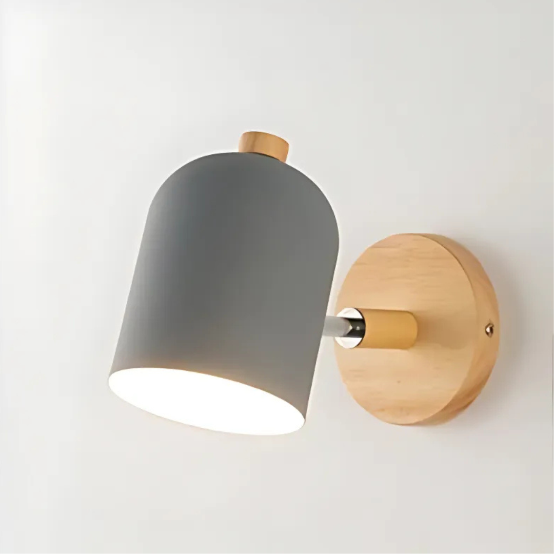 Drelis - Elegante Skandinavische Holz-Wandleuchte für eine warme und stilvolle Atmosphäre