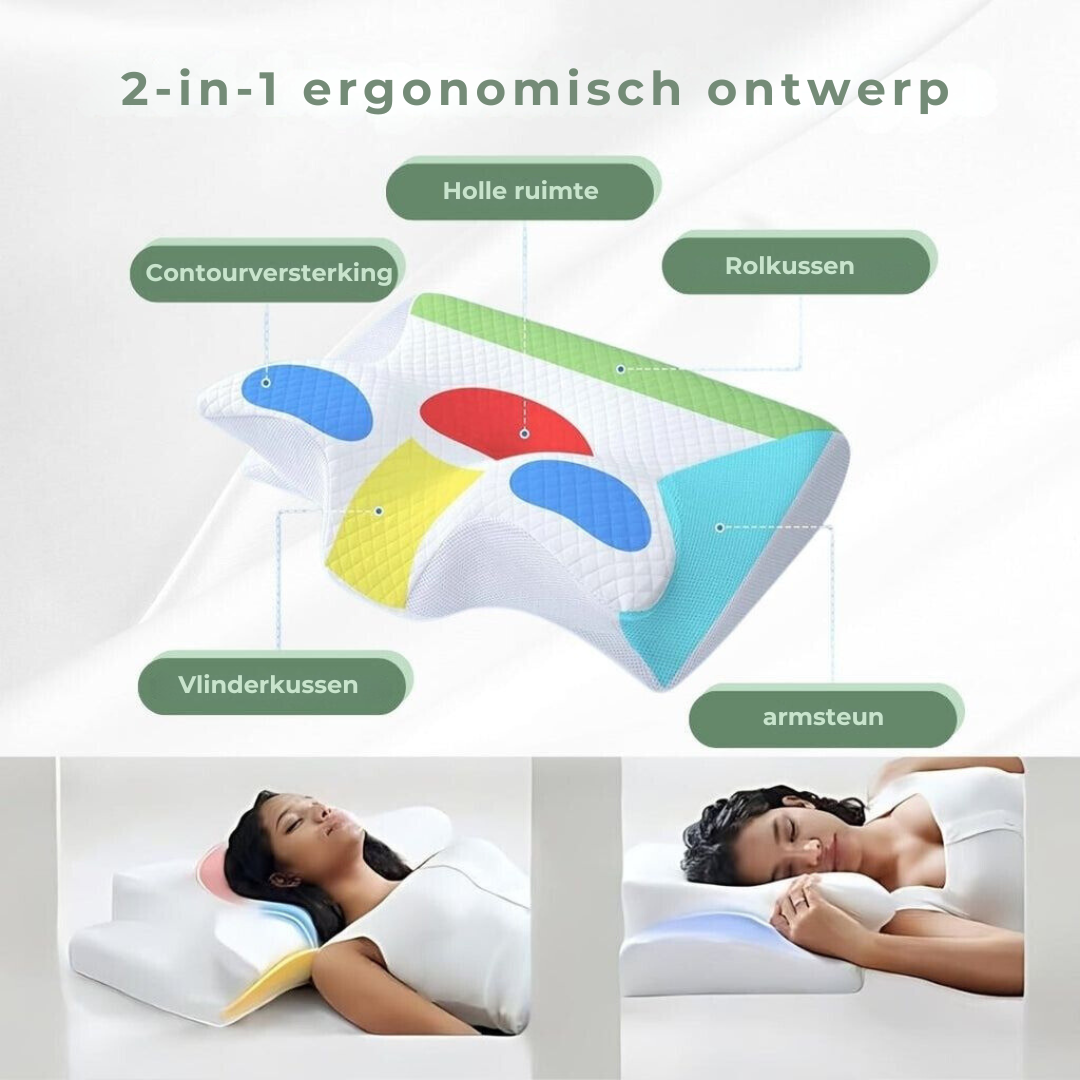 DreamAlign Orthopädisches Konturkissen - Nacken- & Schulterstütze
