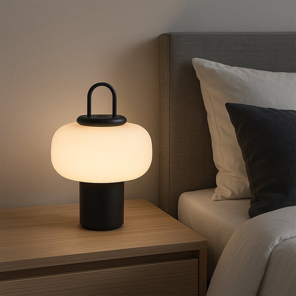 Serelune - Elegante skandinavische Tischleuchte im schlichten minimalistischen Stil