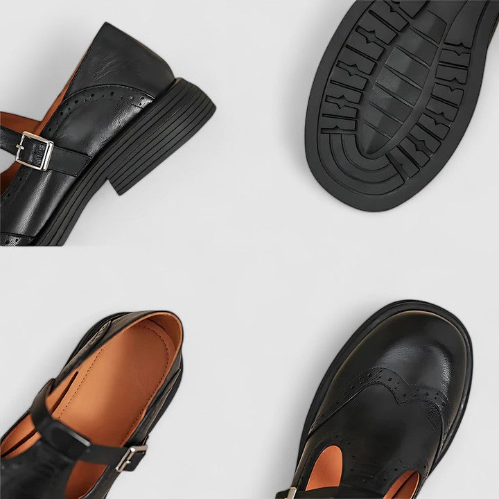 Mary Jane Schuhe für Damen - Klassisch, Leder, Bequem