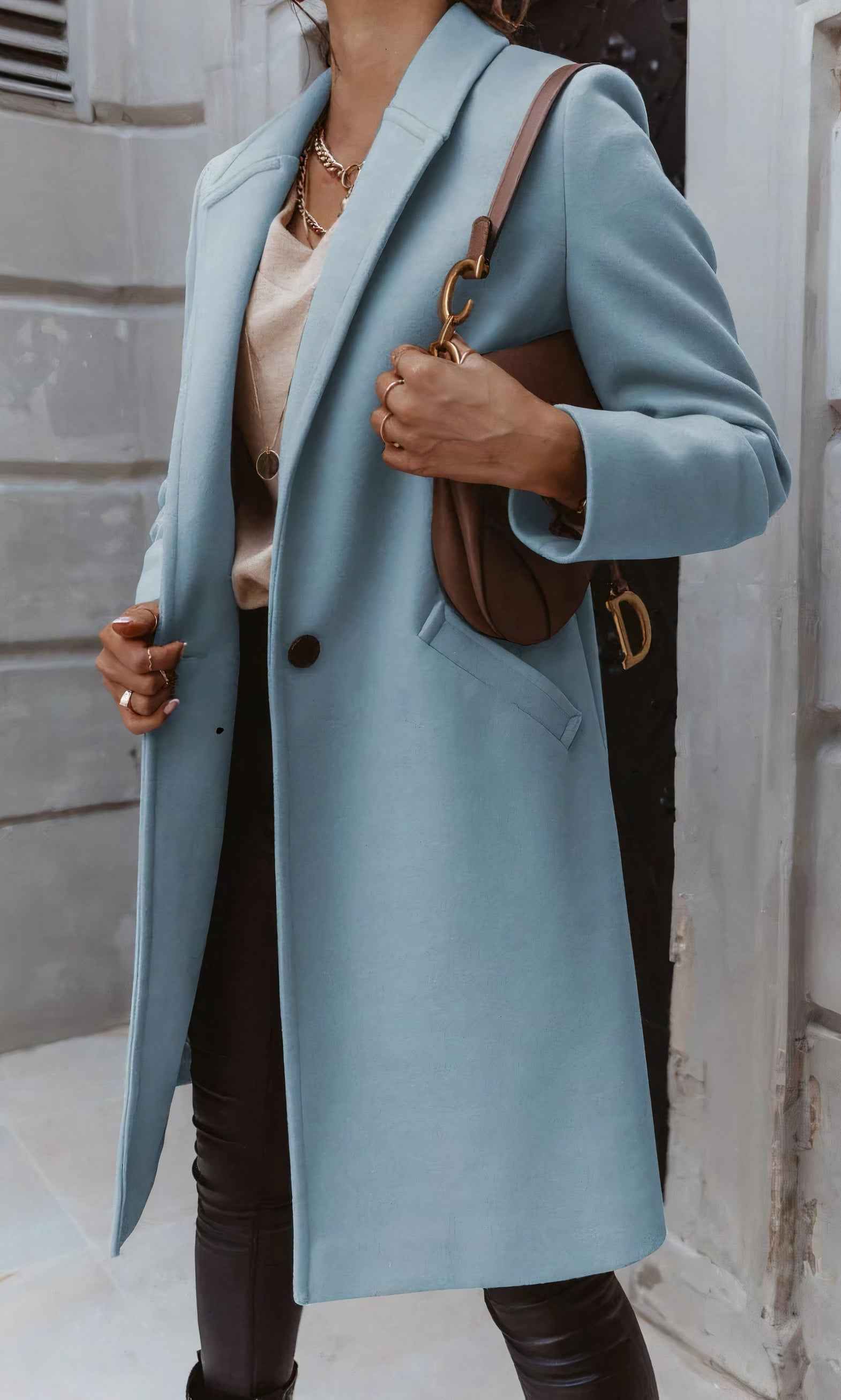 Astrid | Eleganter langer Mantel für Damen für einen eleganten Stil