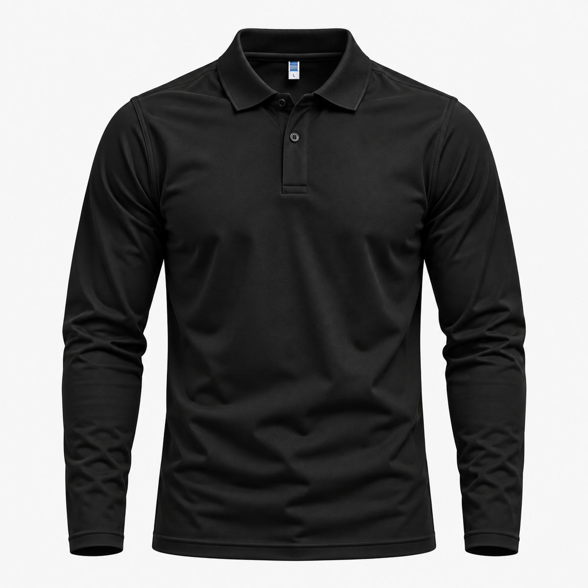 EZRA - Lässiges Komfort-Langarm-Polo für einen entspannten Look
