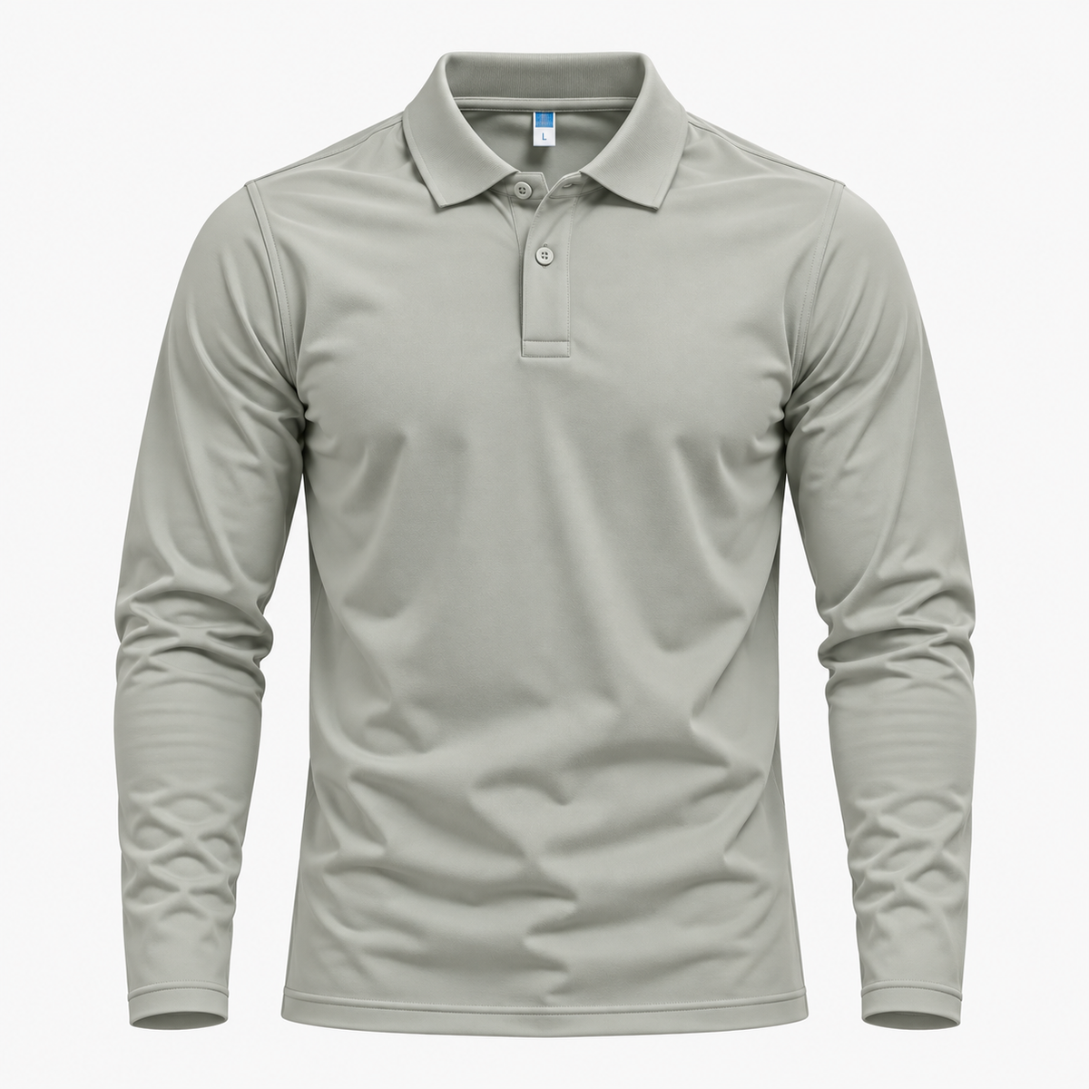 EZRA - Lässiges Komfort-Langarm-Polo für einen entspannten Look