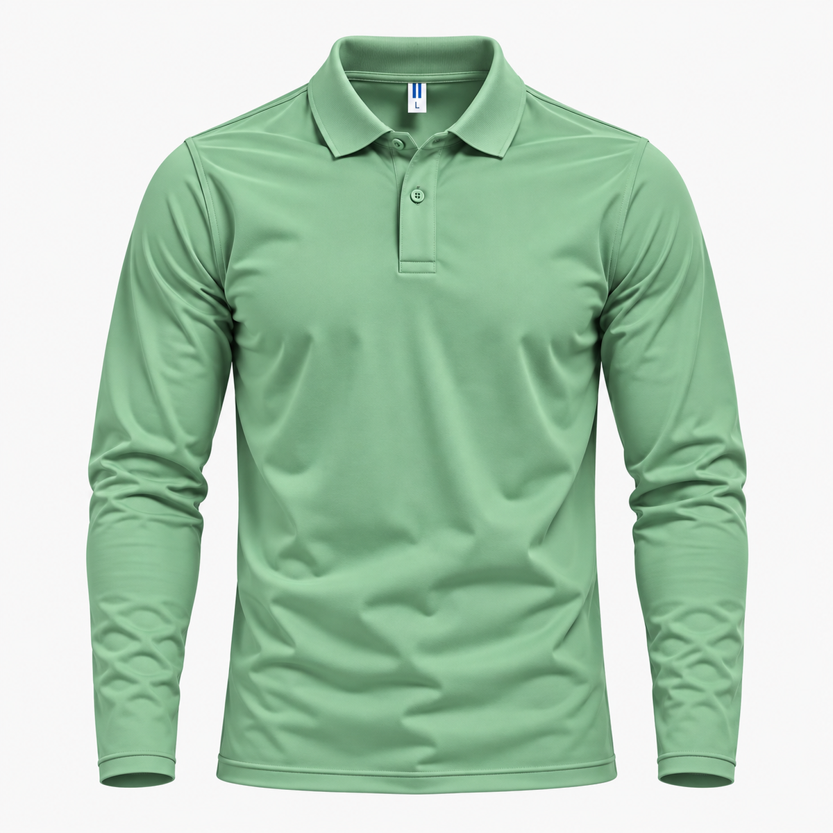 EZRA - Lässiges Komfort-Langarm-Polo für einen entspannten Look