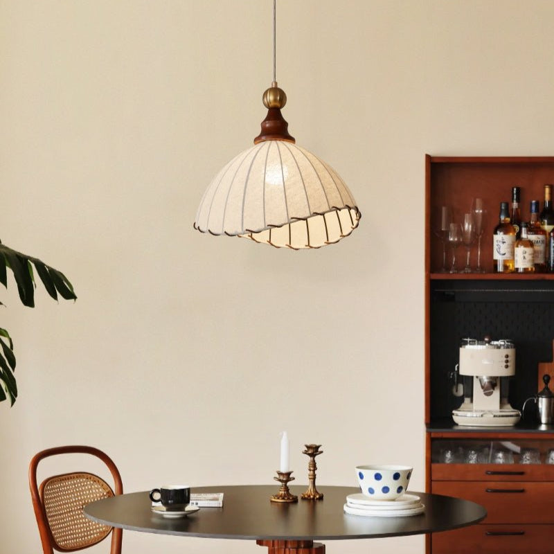 Velona – Schicke und elegante moderne Stoff-Hängeleuchte