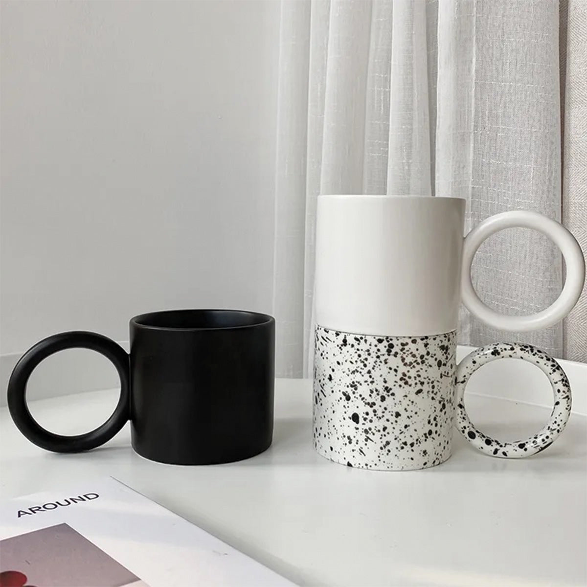 Elegante Kaffeetasse mit Großem Henkel 2
