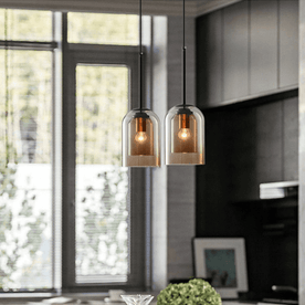 Elegante Pendelleuchte aus Glas
