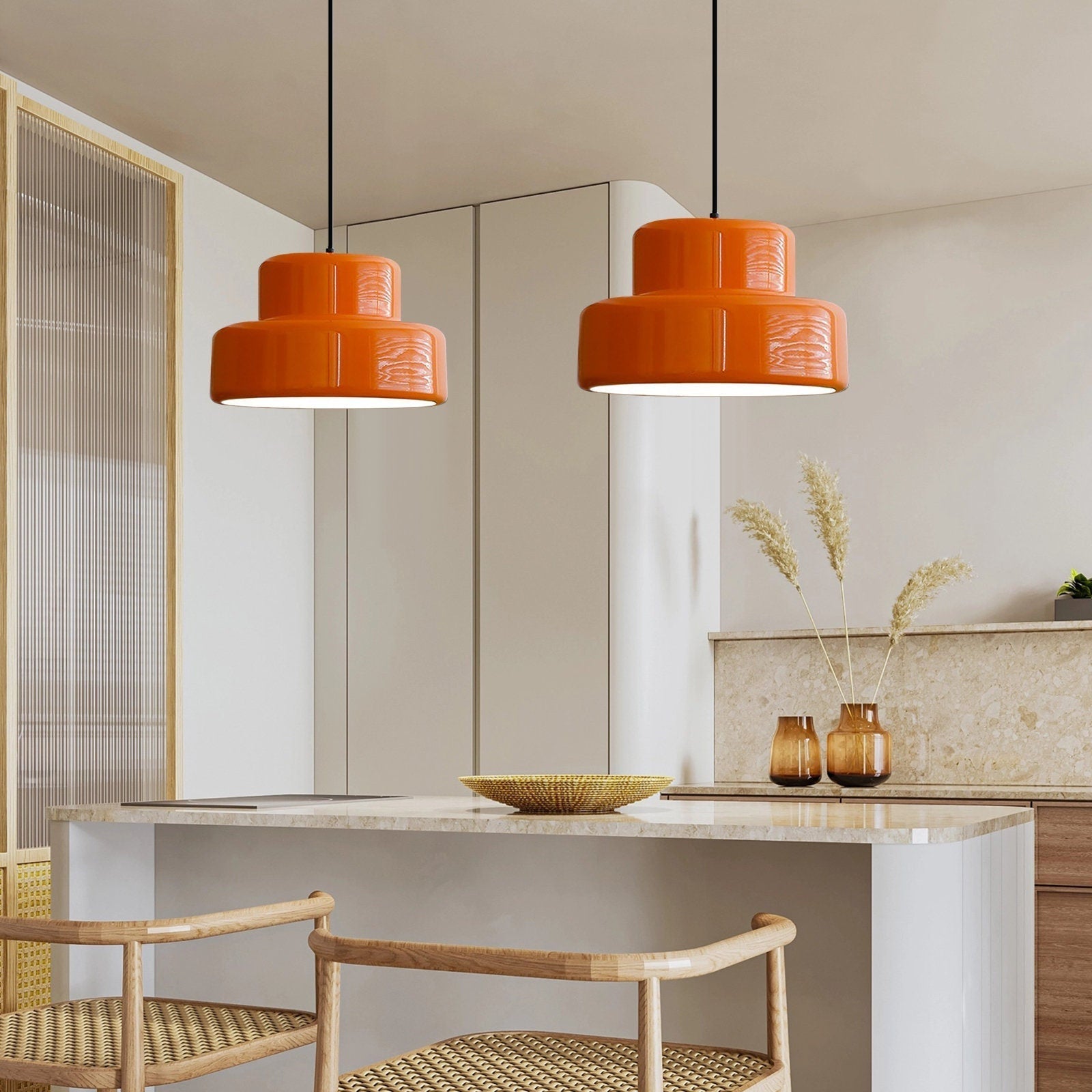 Elegante Pendelleuchte für Esszimmer Retro 1