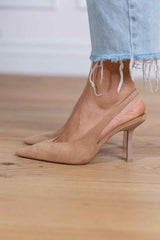 Elegante Slingback-Pumps aus Wildleder für einen raffinierten Stil
