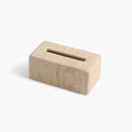 Caja de pañuelos elegante de travertino natural