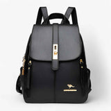 Elegant women's leather backpack - perfect for everyday & travel