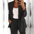 Elegante completo da donna nero per occasioni festive