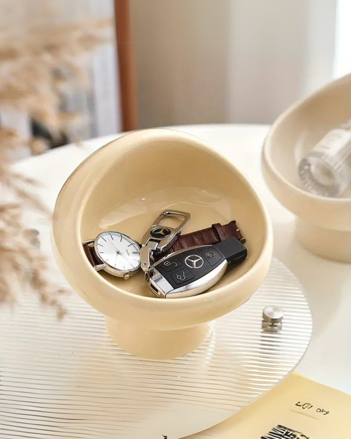 Eleganter Schlüsselhalter aus Keramik