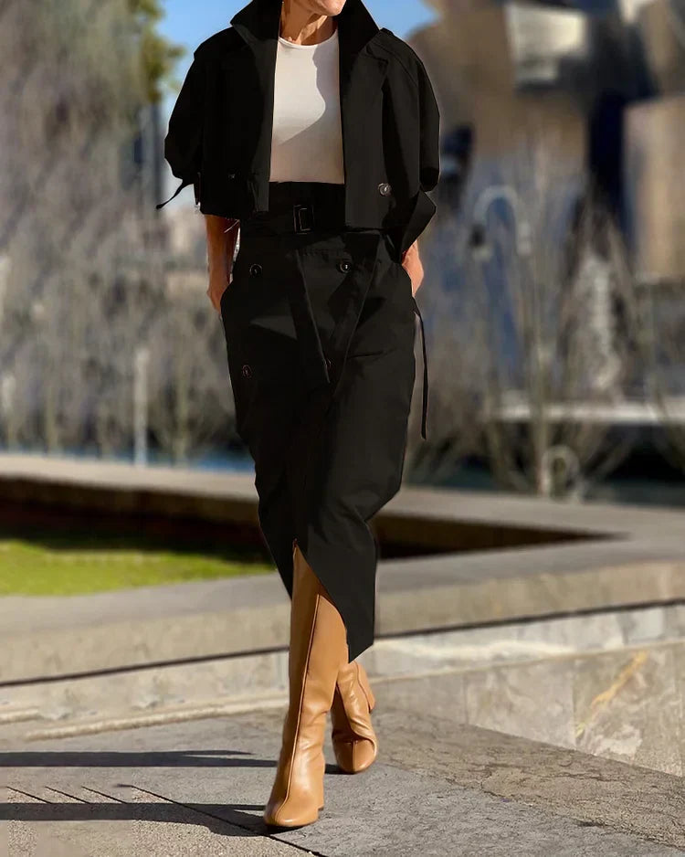 Elegantes Damen Anzug Set mit Jacke und Rock