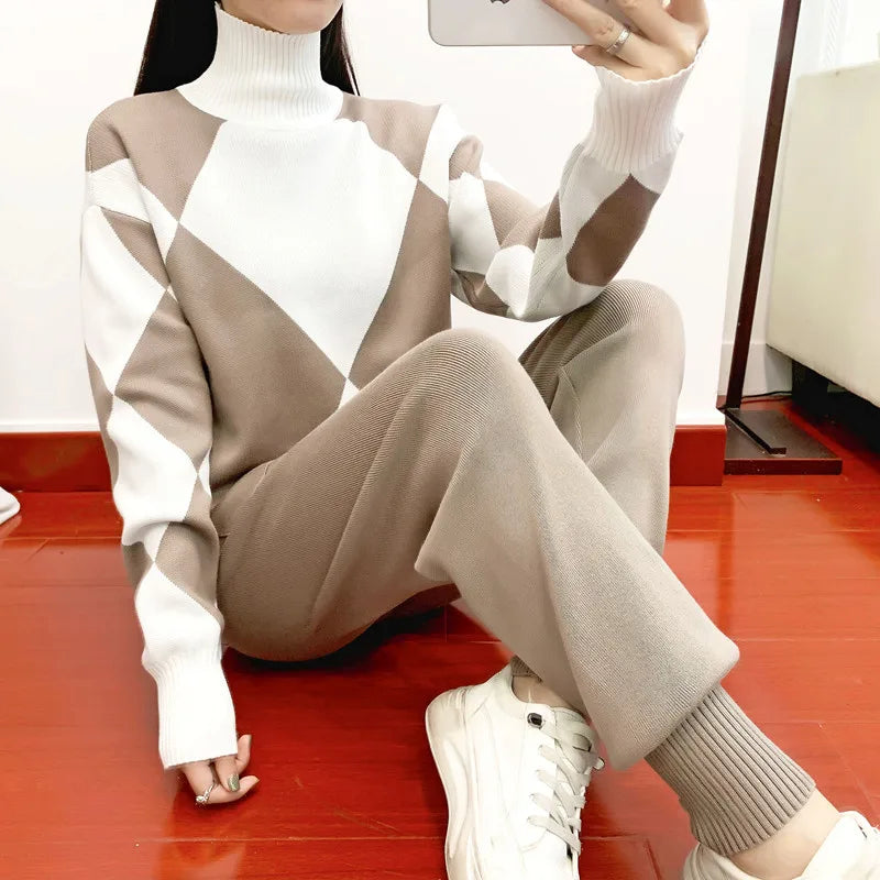 Elegantes Damen Twin Set für Herbst
